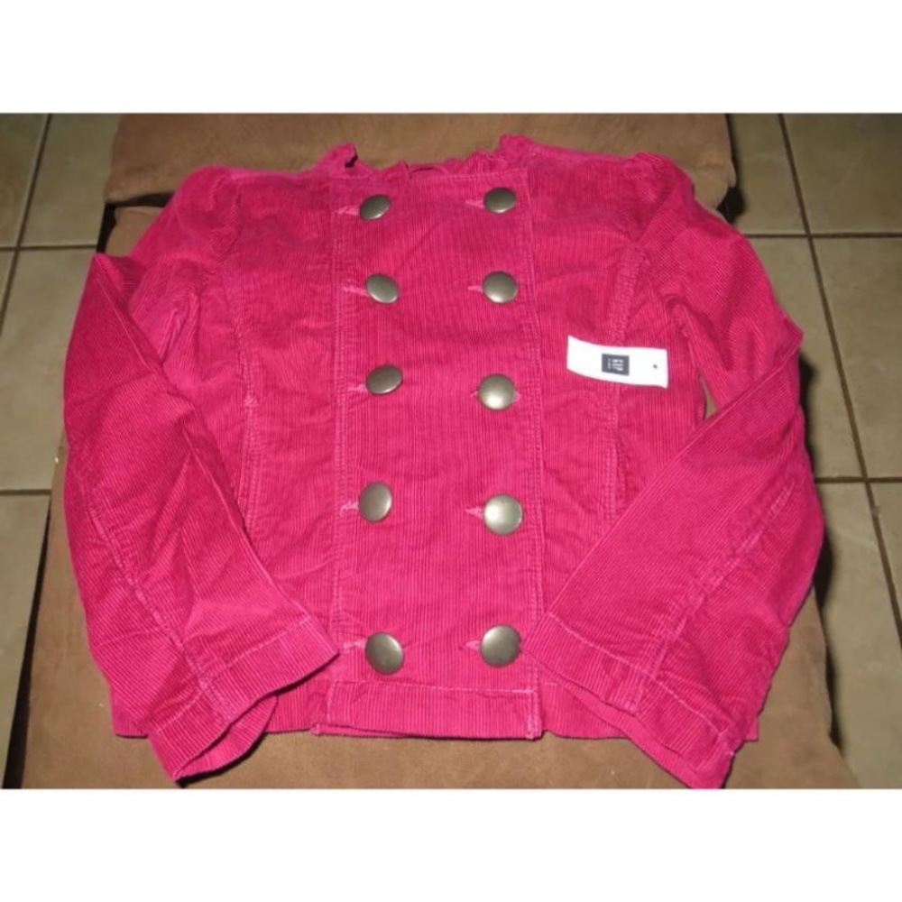 NWT Gap Kids Girls Fuchsia Corduroy Jacket Size 8